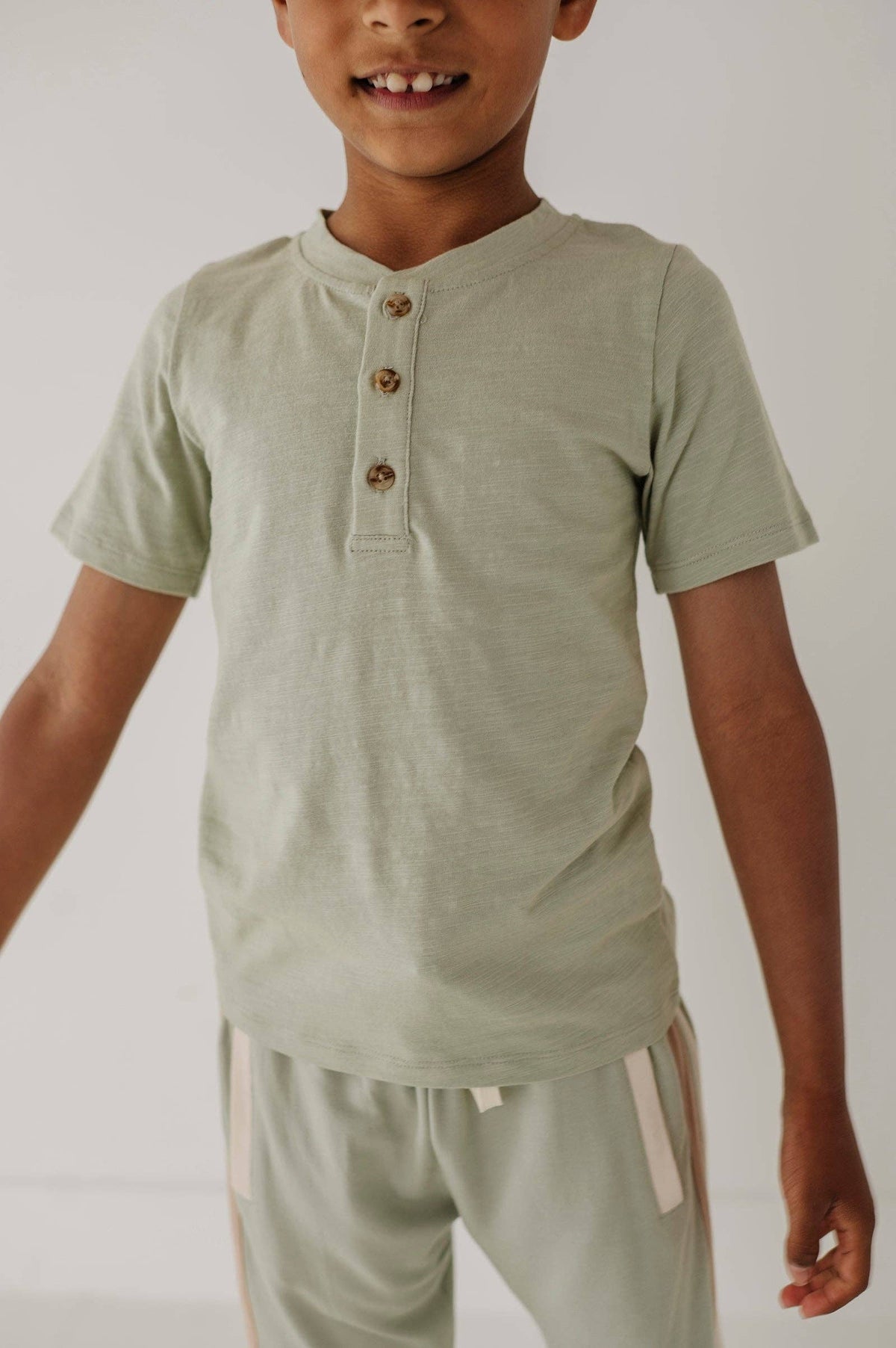 Short Sleeve Henley Shirt