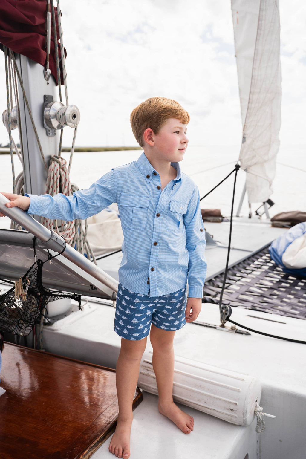 Performance Fishing Shirt Blue