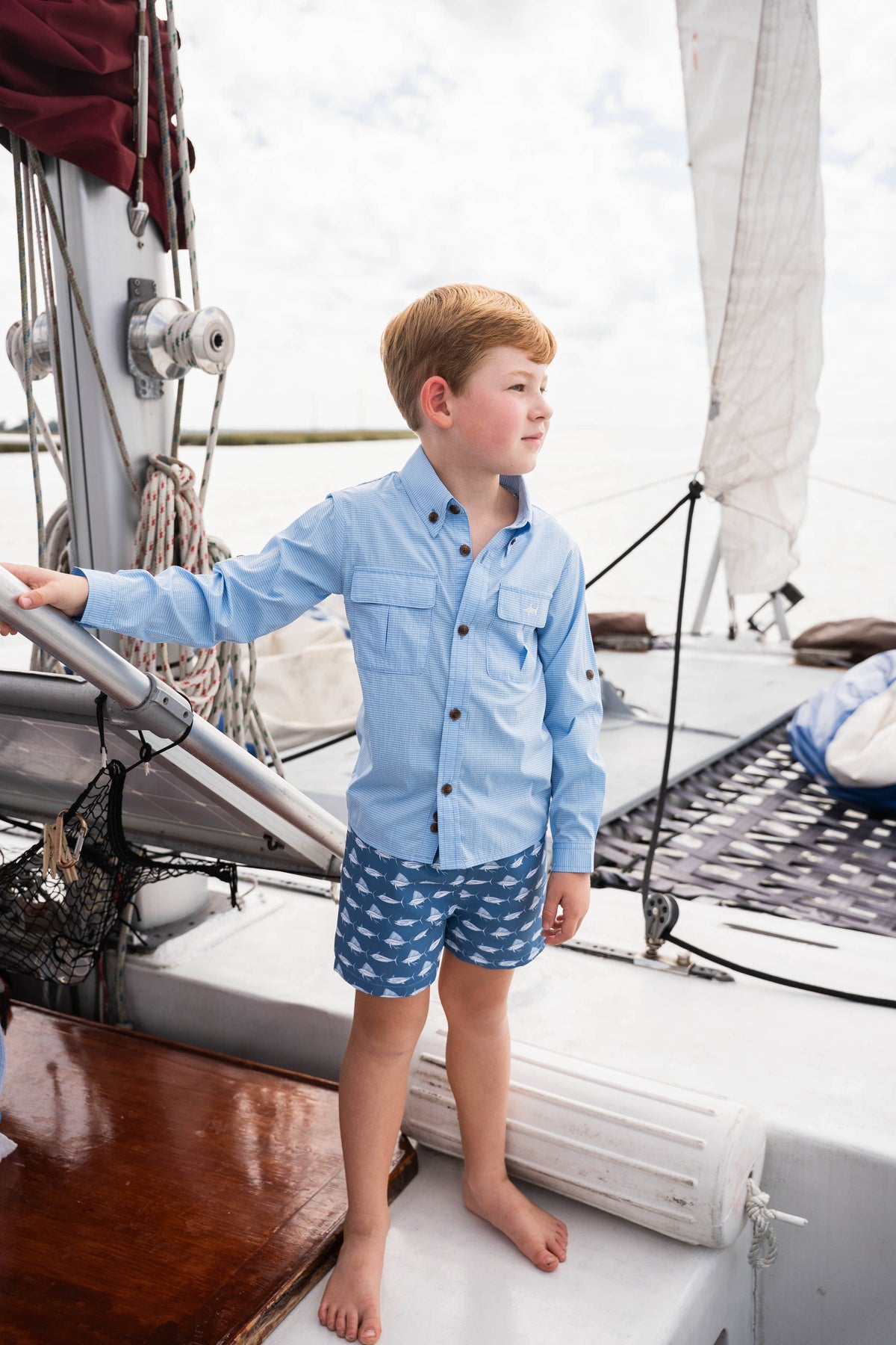 Performance Fishing Shirt Blue