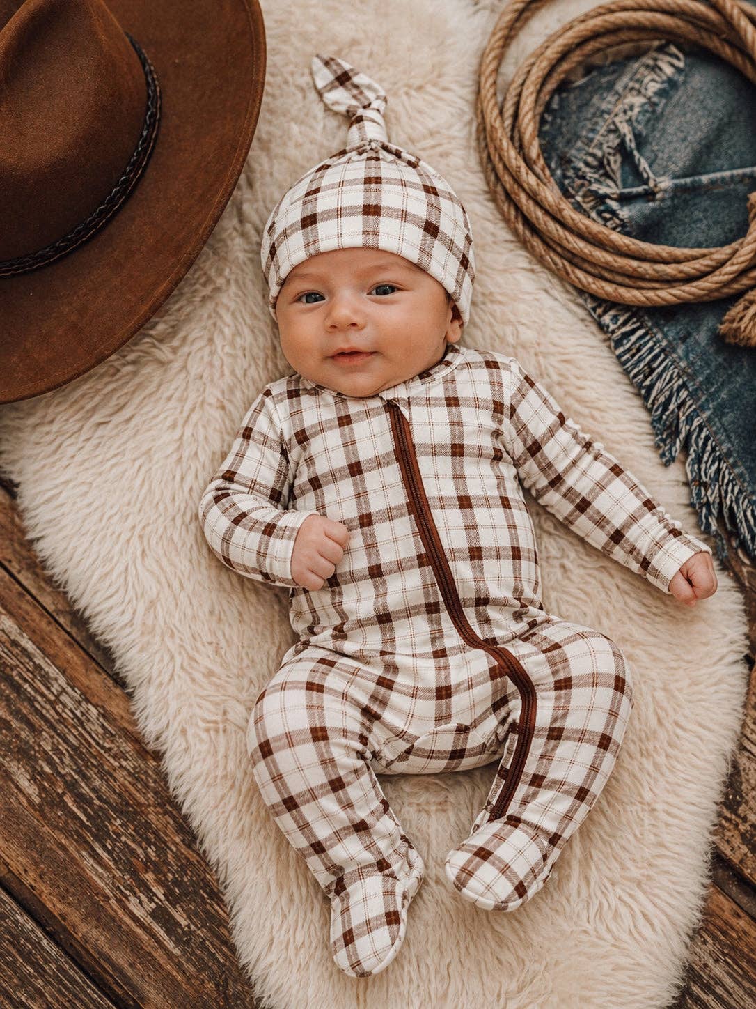 Homestead Plaid Footie
