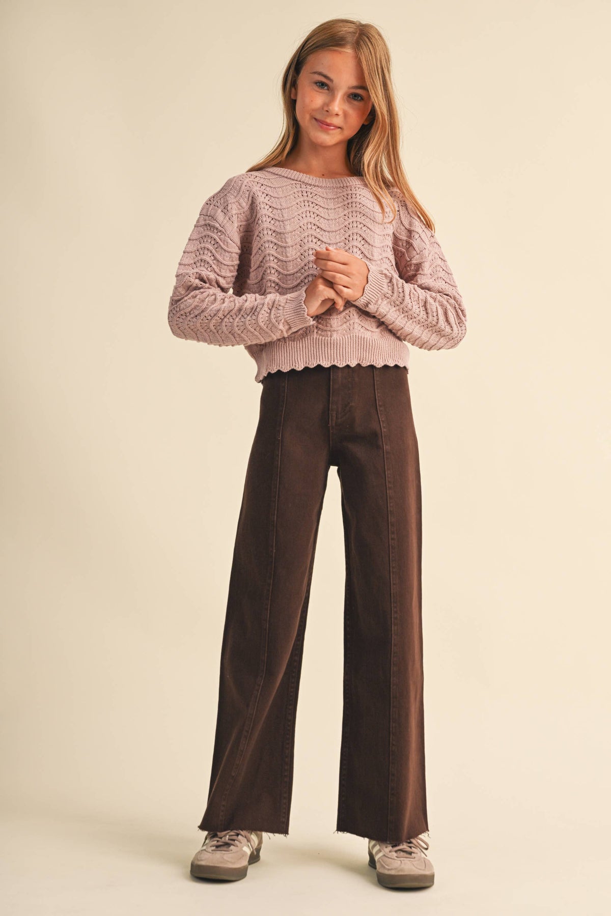Avery Wave Knit Sweater