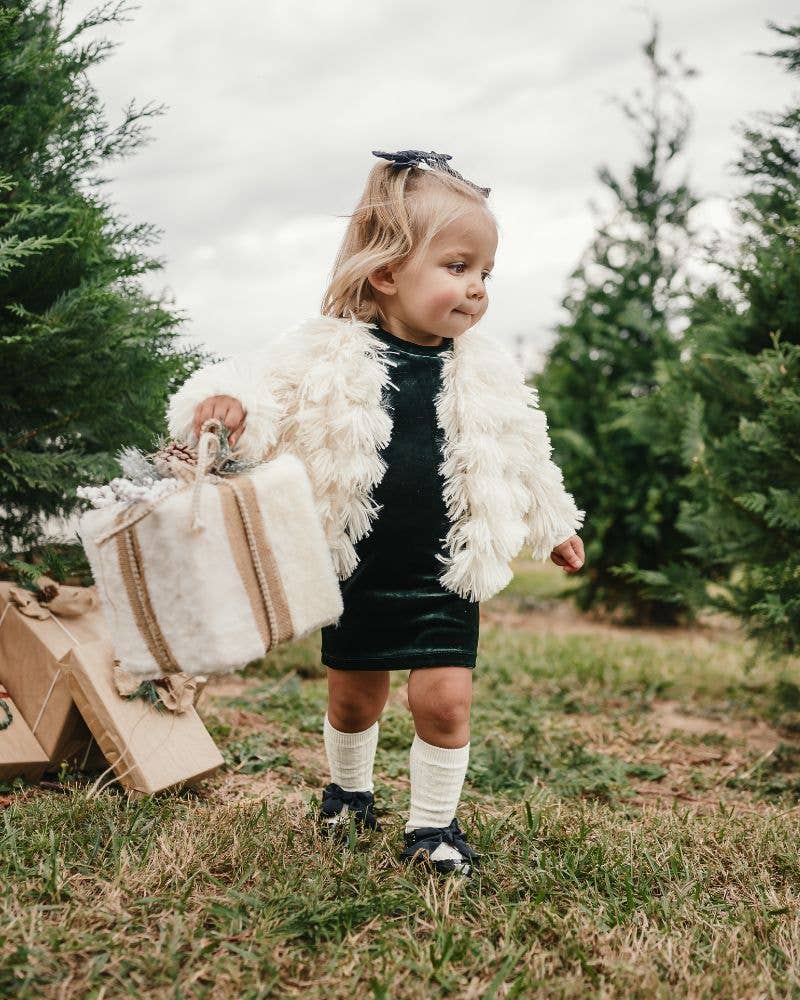 Faux Shag Jacket - Ivory
