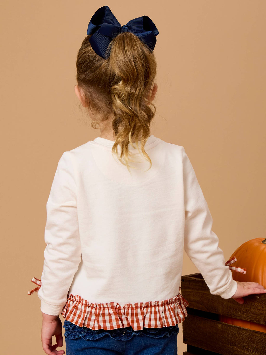 Pumpkin Bow Sweatshirt