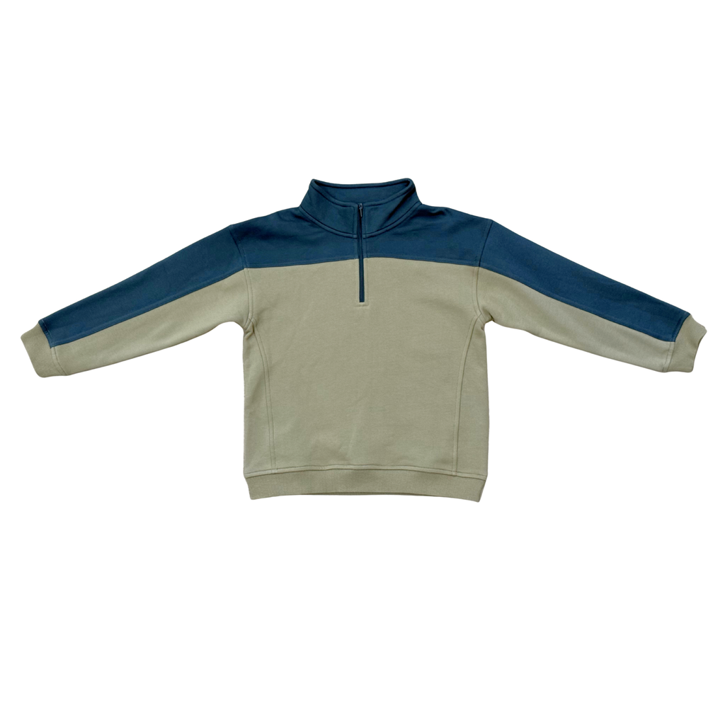 Boy's Zip Front Oversized Sweatshirt