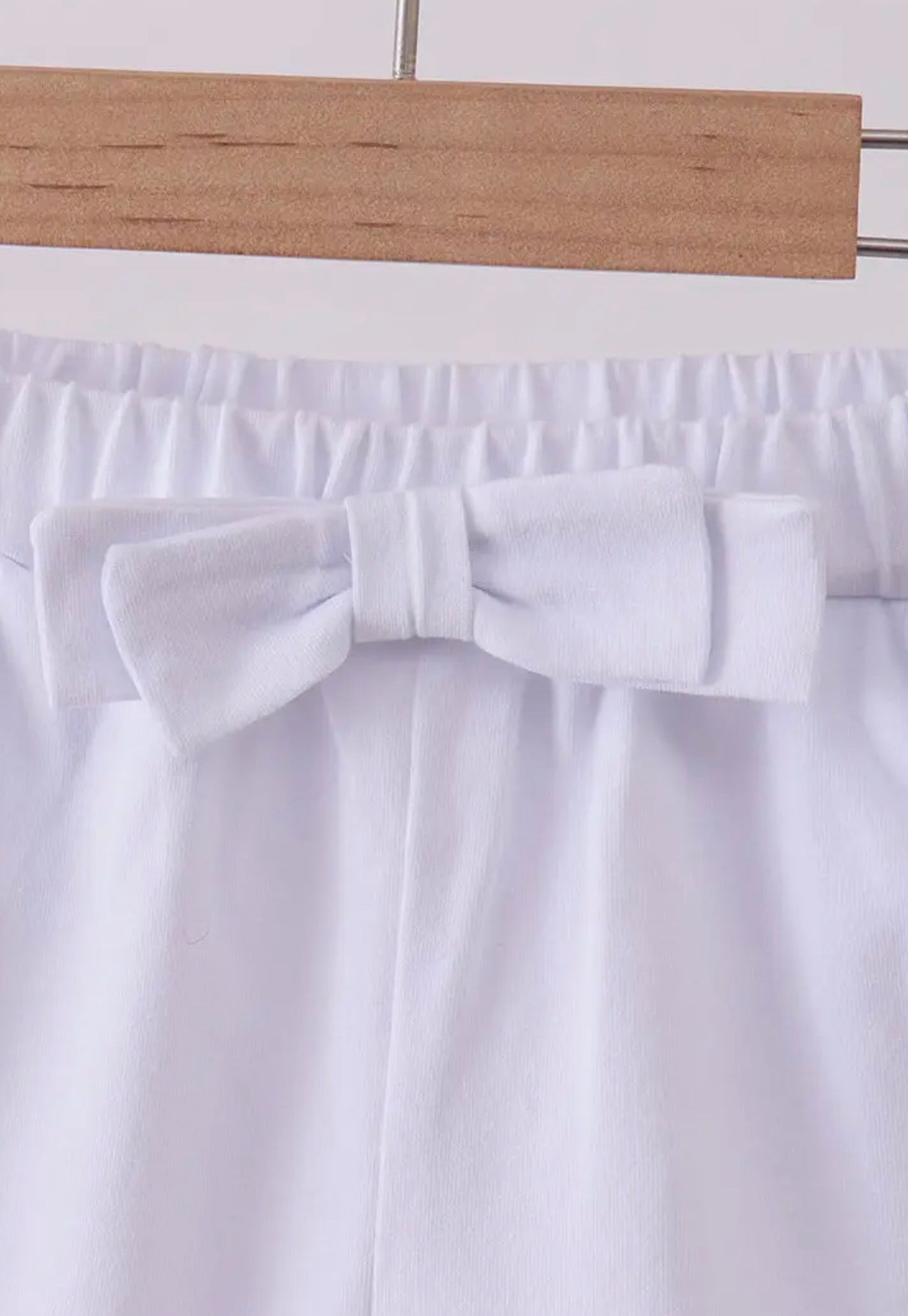 White Bow Shorts