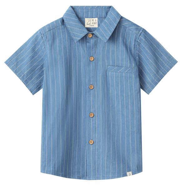 Dark Chambray Stripe Shirt