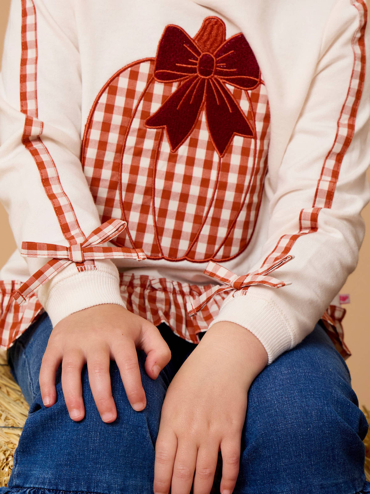 Pumpkin Bow Sweatshirt