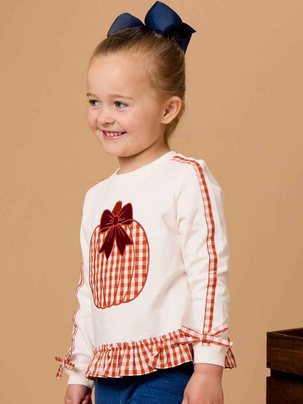 Pumpkin Bow Sweatshirt