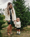 Faux Shag Jacket - Ivory