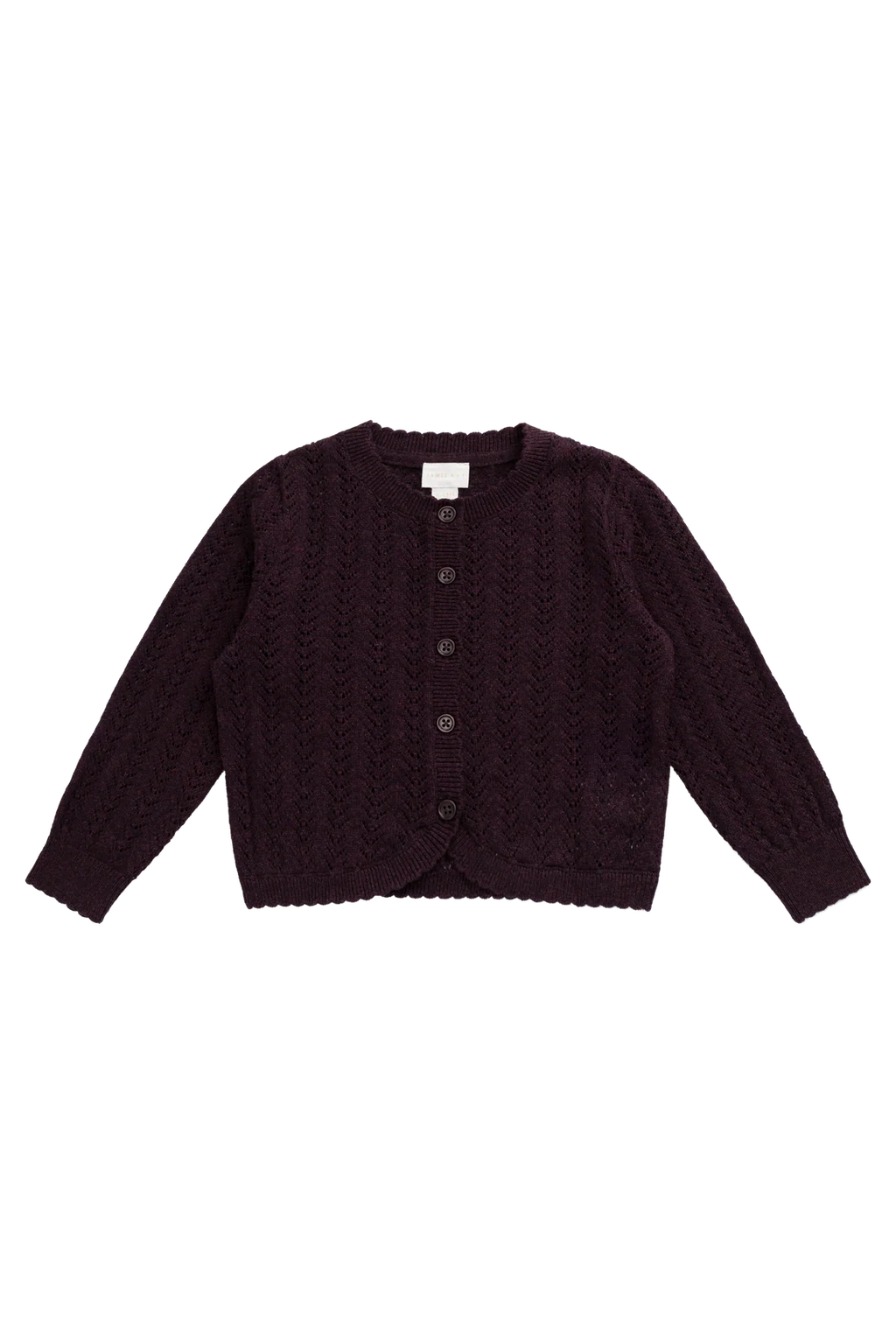 Maxine Knitted Cardigan - Blackcurrant