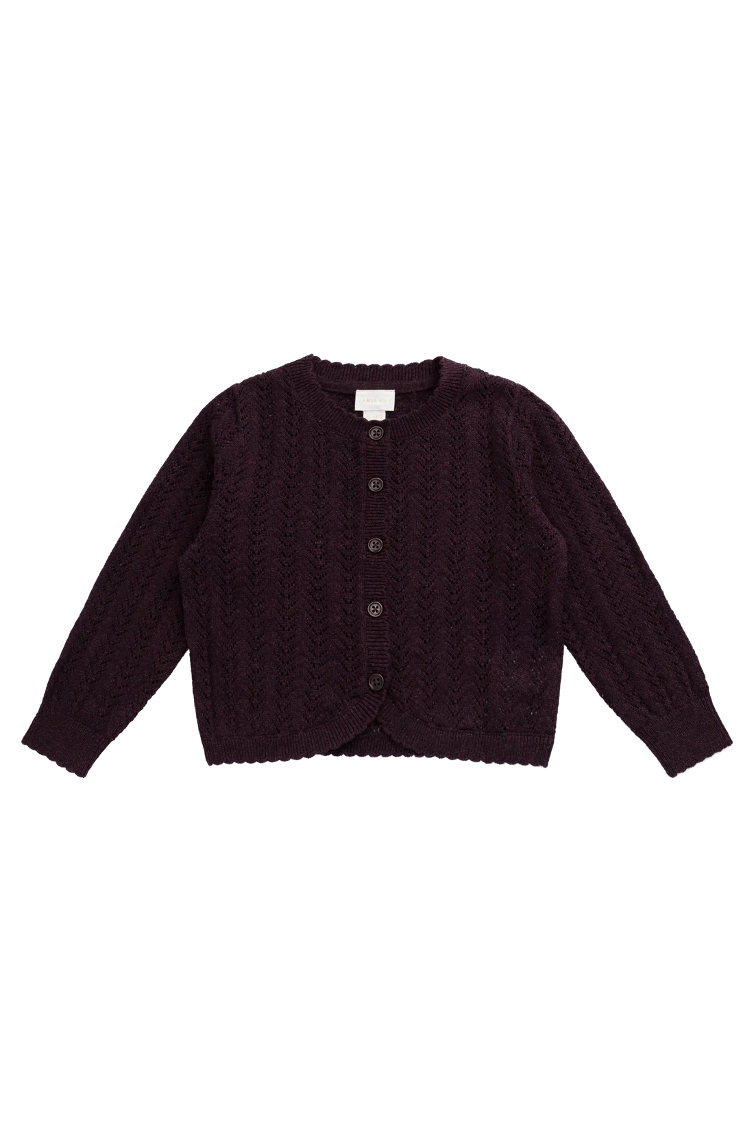 Maxine Knitted Cardigan - Blackcurrant