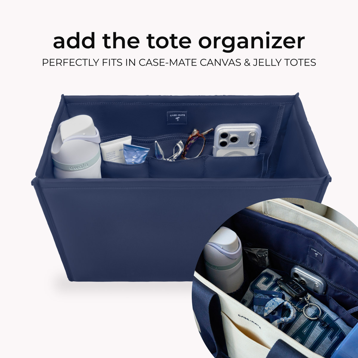Case Mate Jelly Tote- Navy Twilly