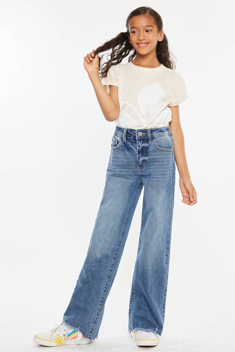KanCan High Rise Slim Wide Leg