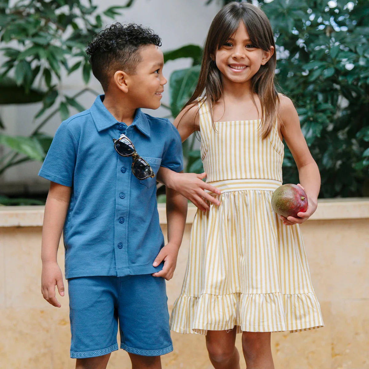 Boy’s Organic Pique Button Down Shirt