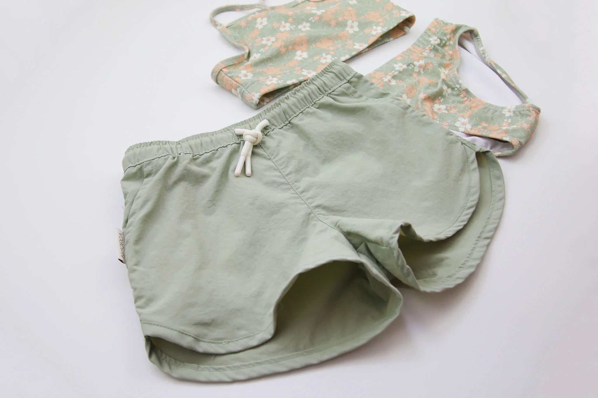 Girls Swim Trunks – Sage