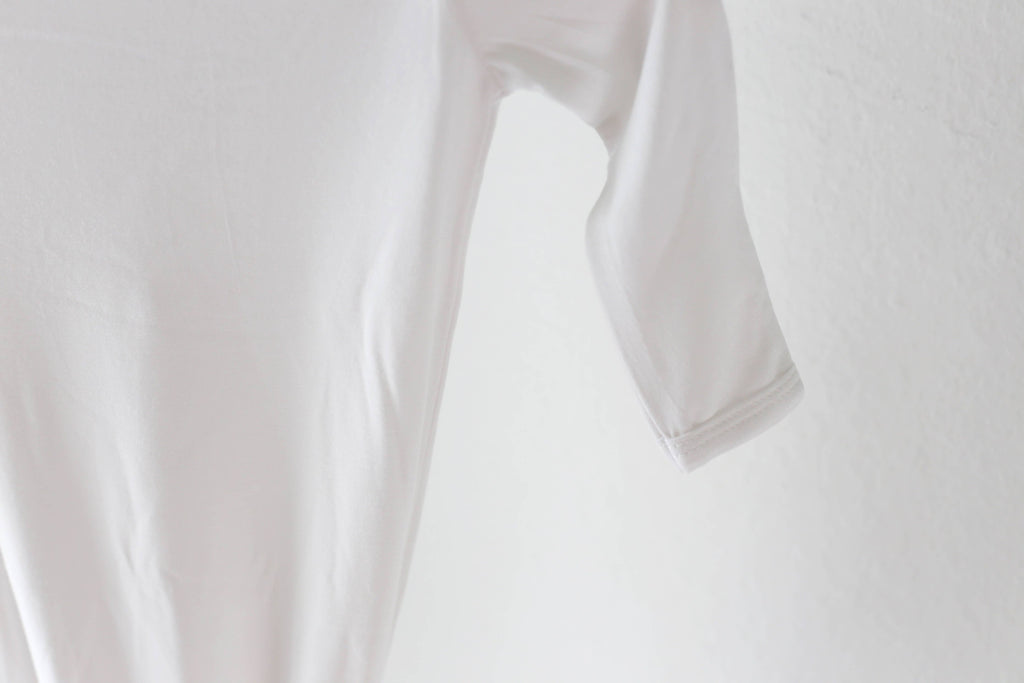 Cloud White Bamboo Knotted Gown
