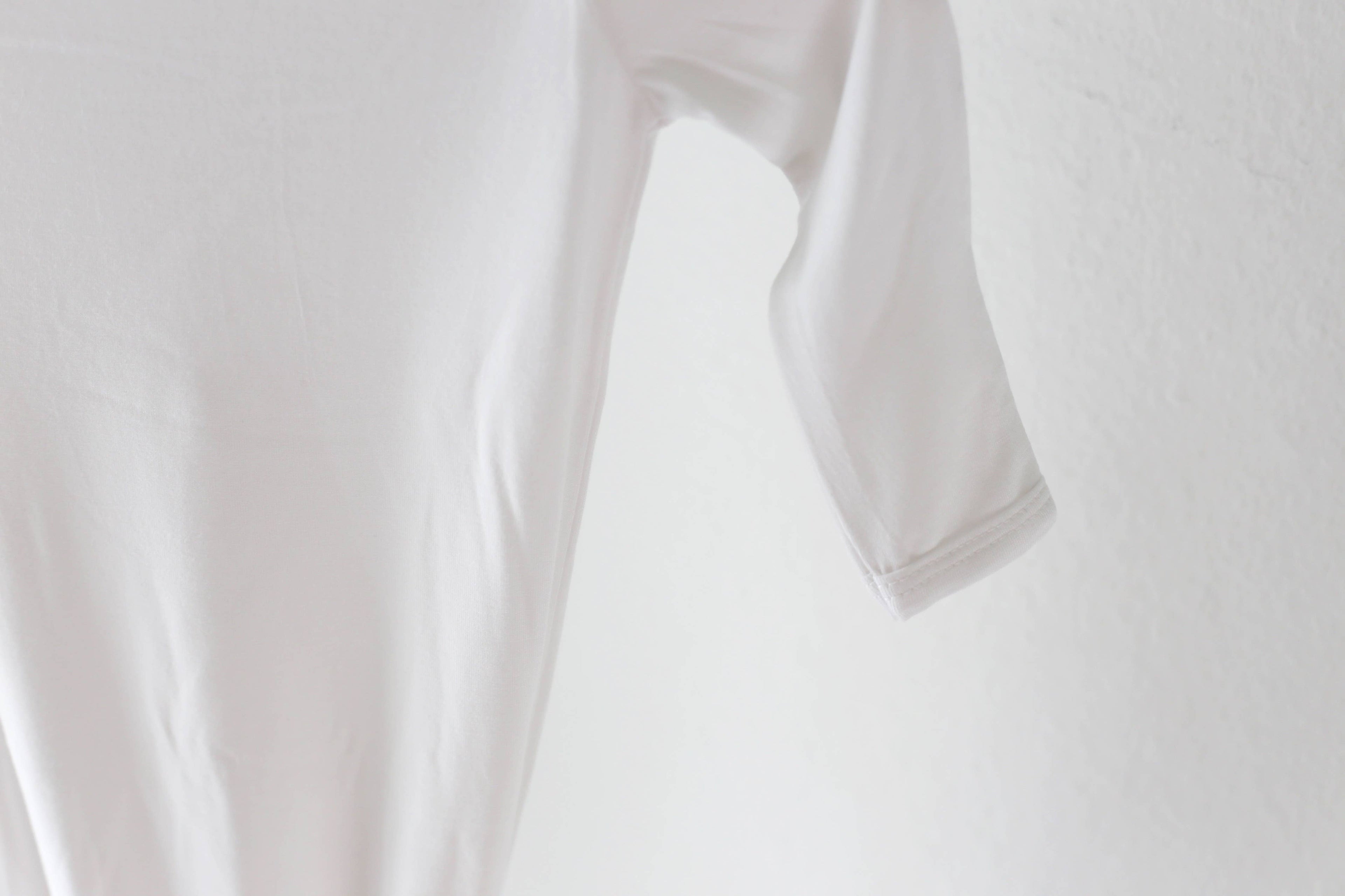 Cloud White Bamboo Knotted Gown