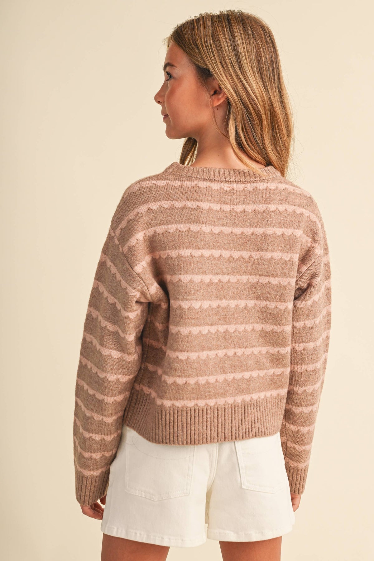 Poppy Scallop Sweater