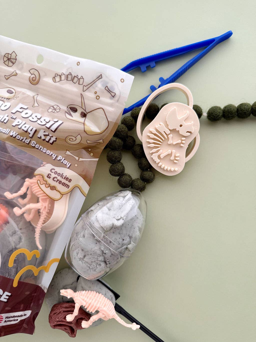 Dinosaur Fossil Dig KidDough Play Kit