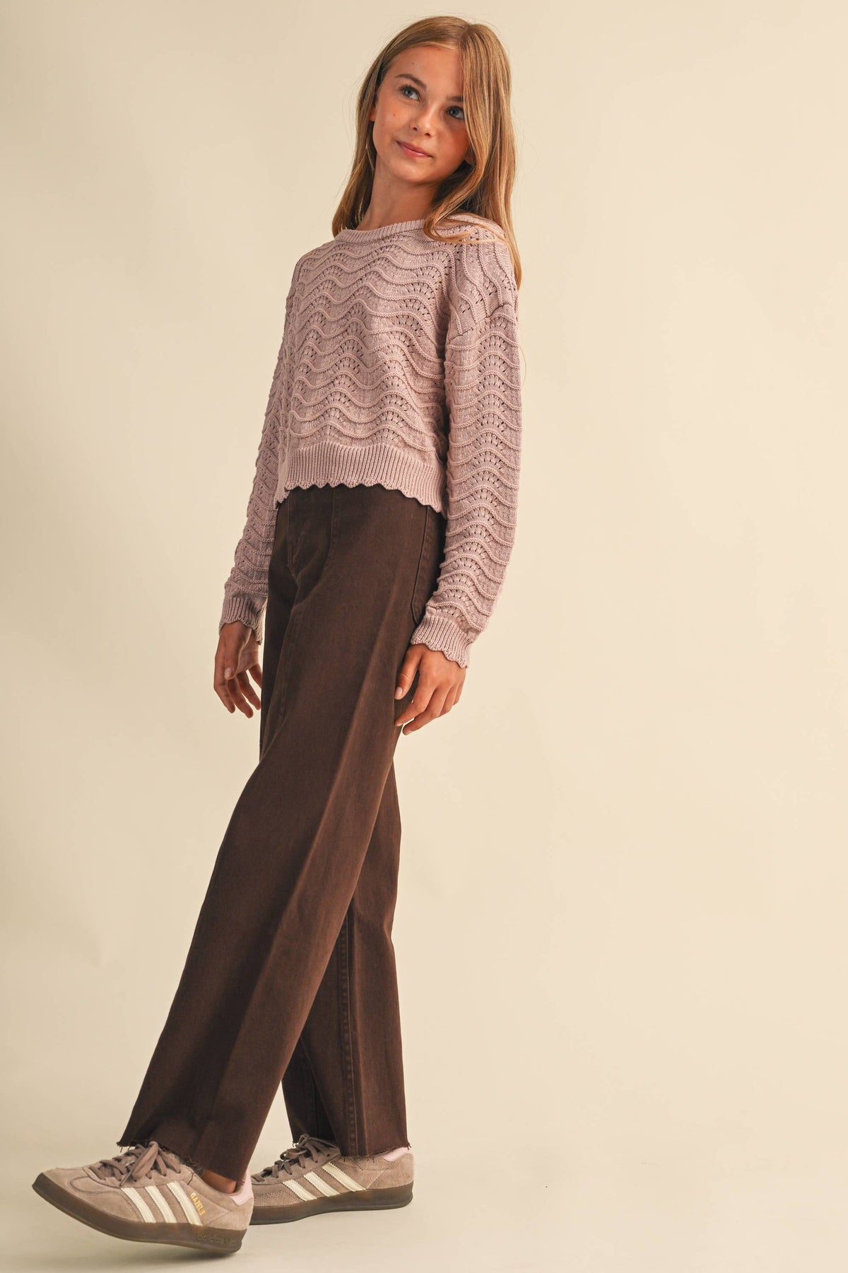 Avery Wave Knit Sweater