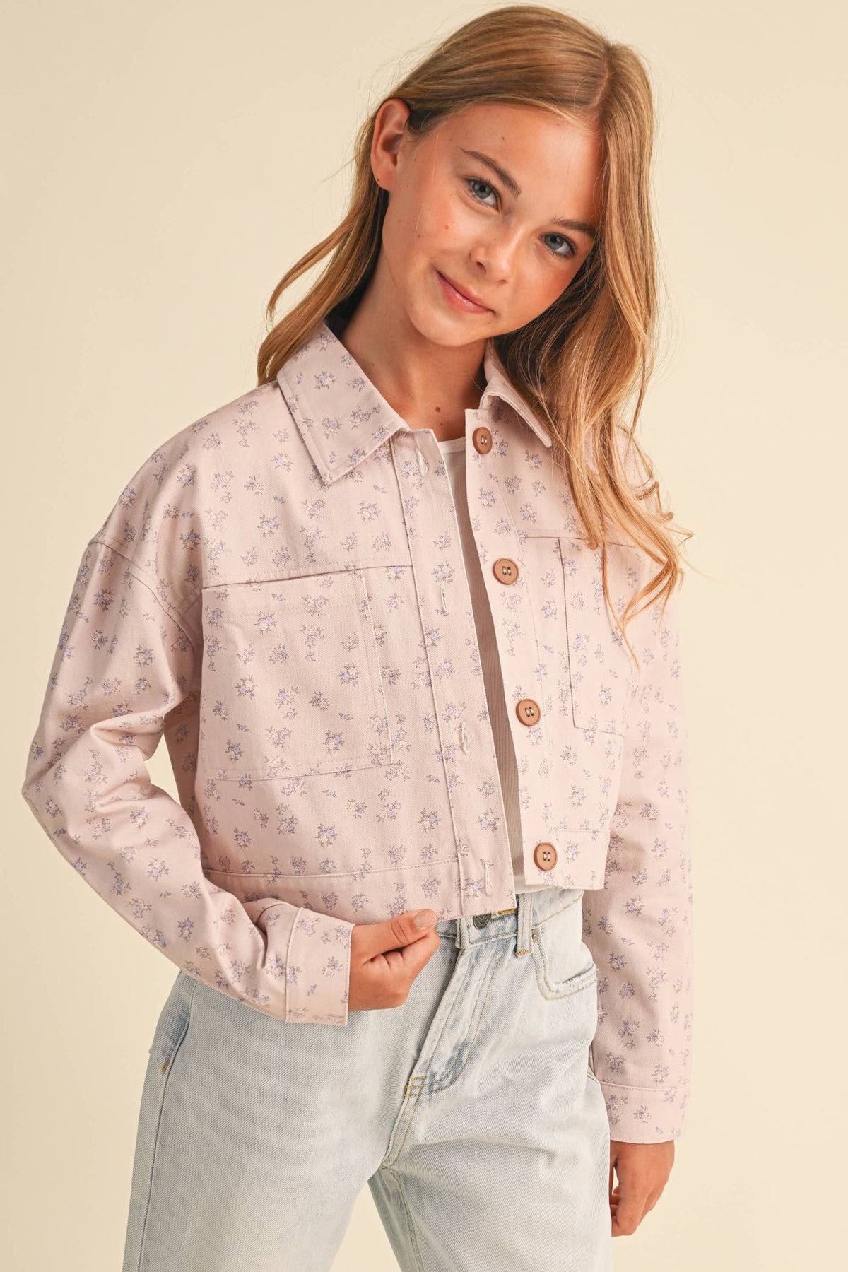 Floral Cropped Jacket