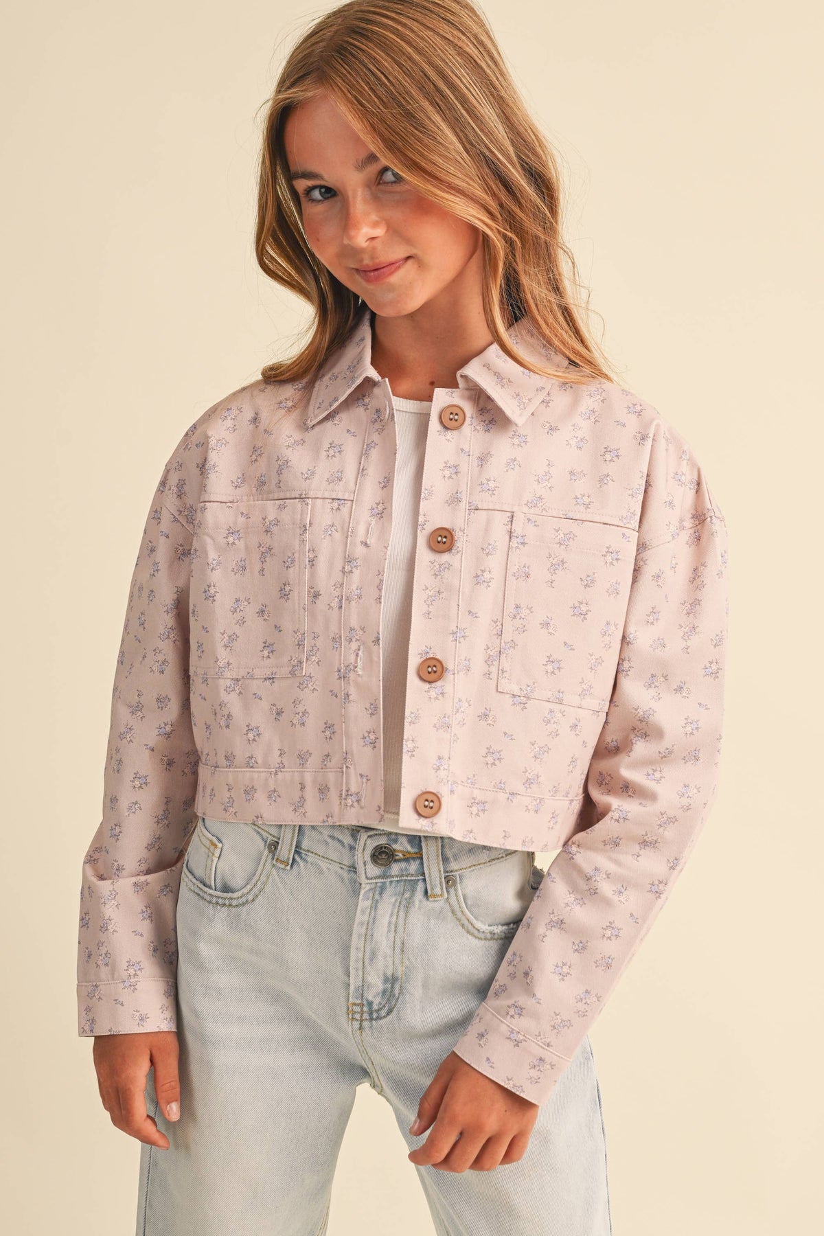 Floral Cropped Jacket
