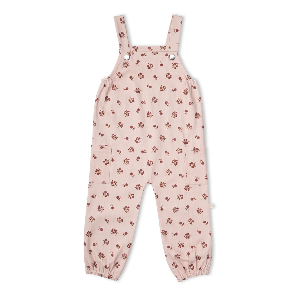 Organic Twill Overalls - Rosebud