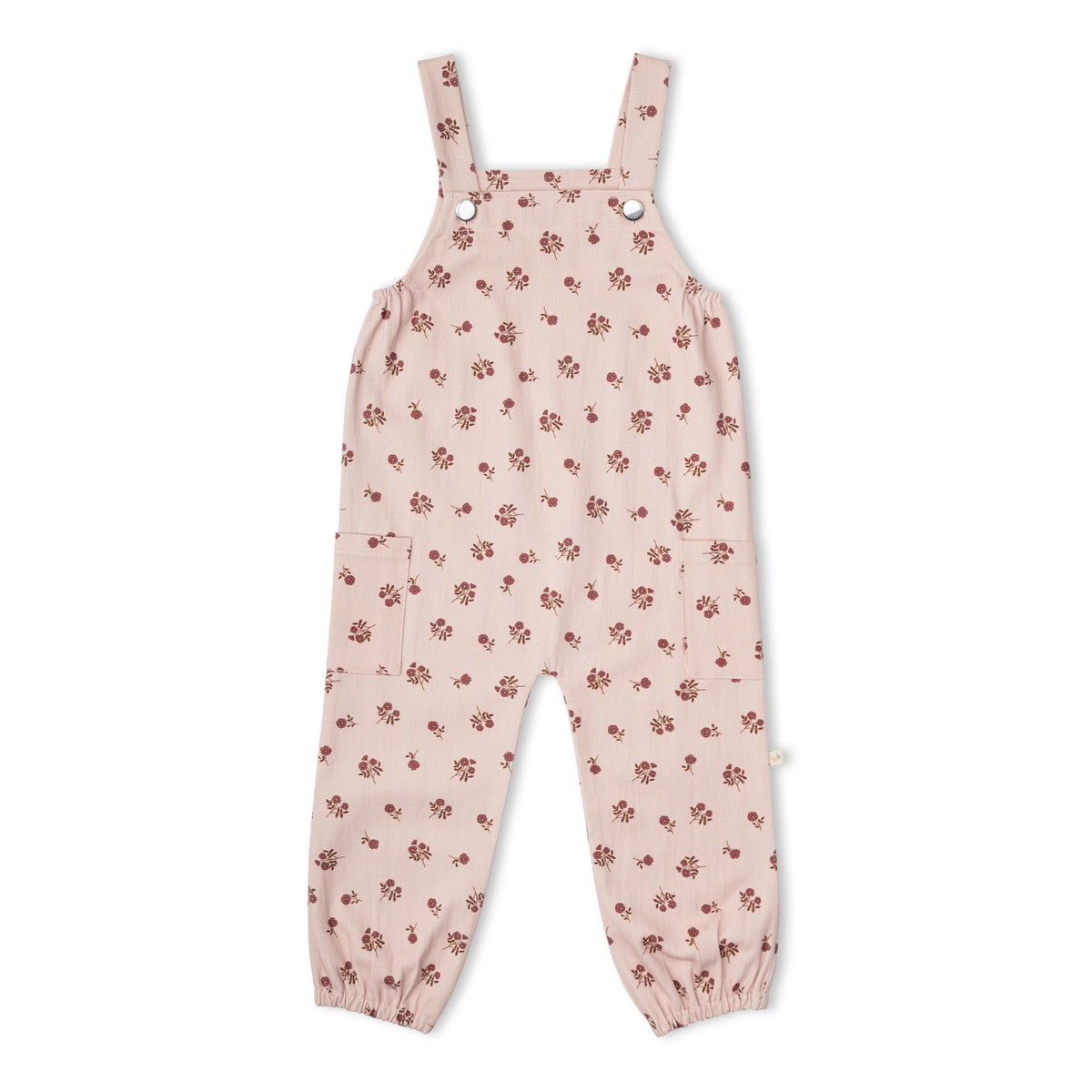 Organic Twill Overalls - Rosebud