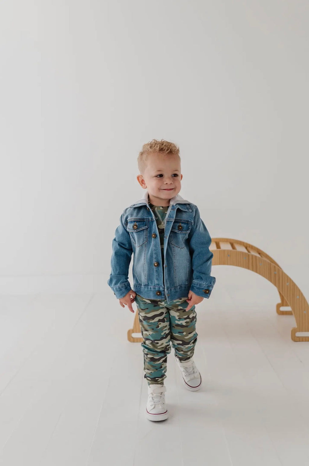 Boy’s Hooded Denim Jacket