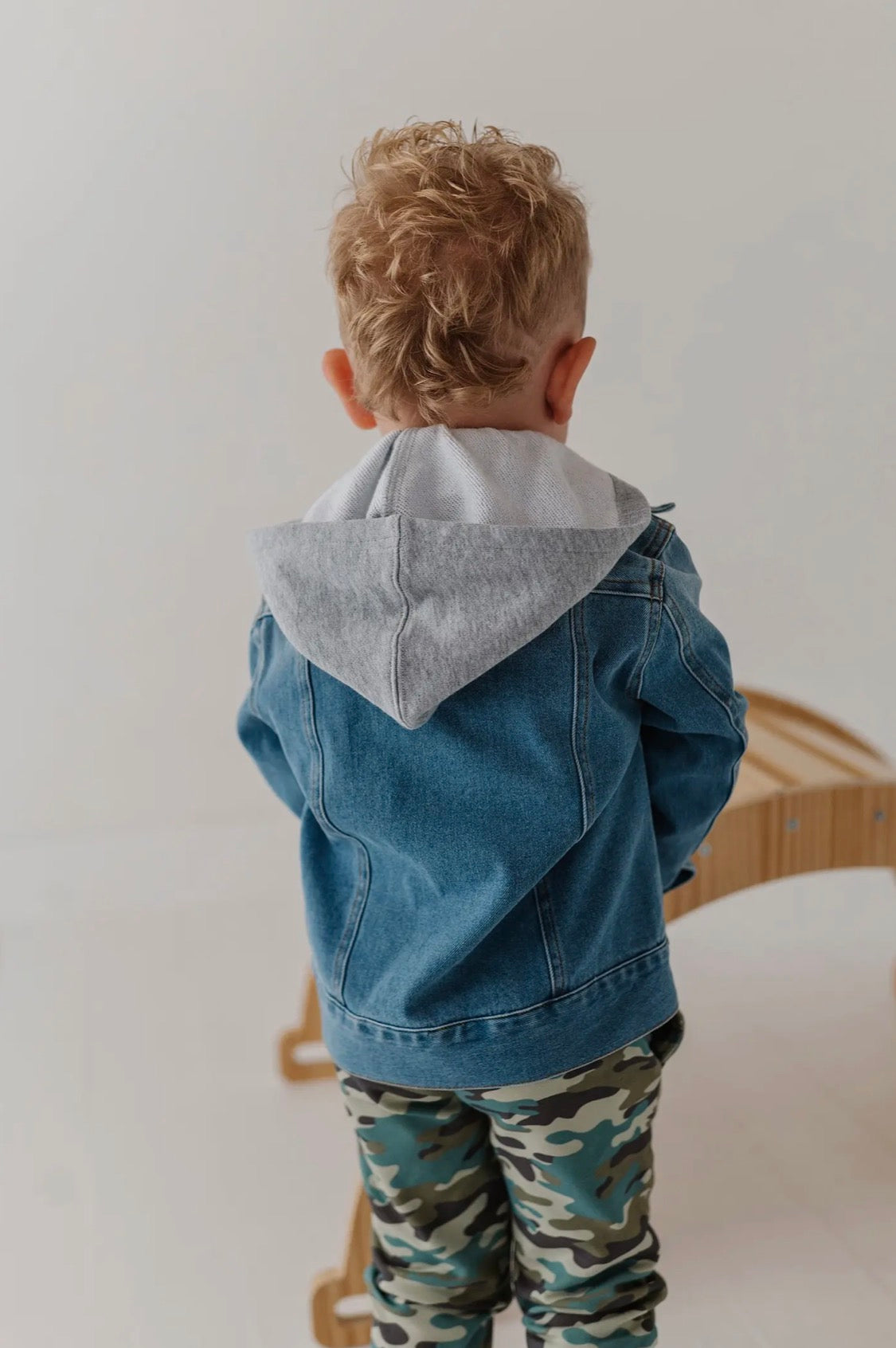 Boy’s Hooded Denim Jacket