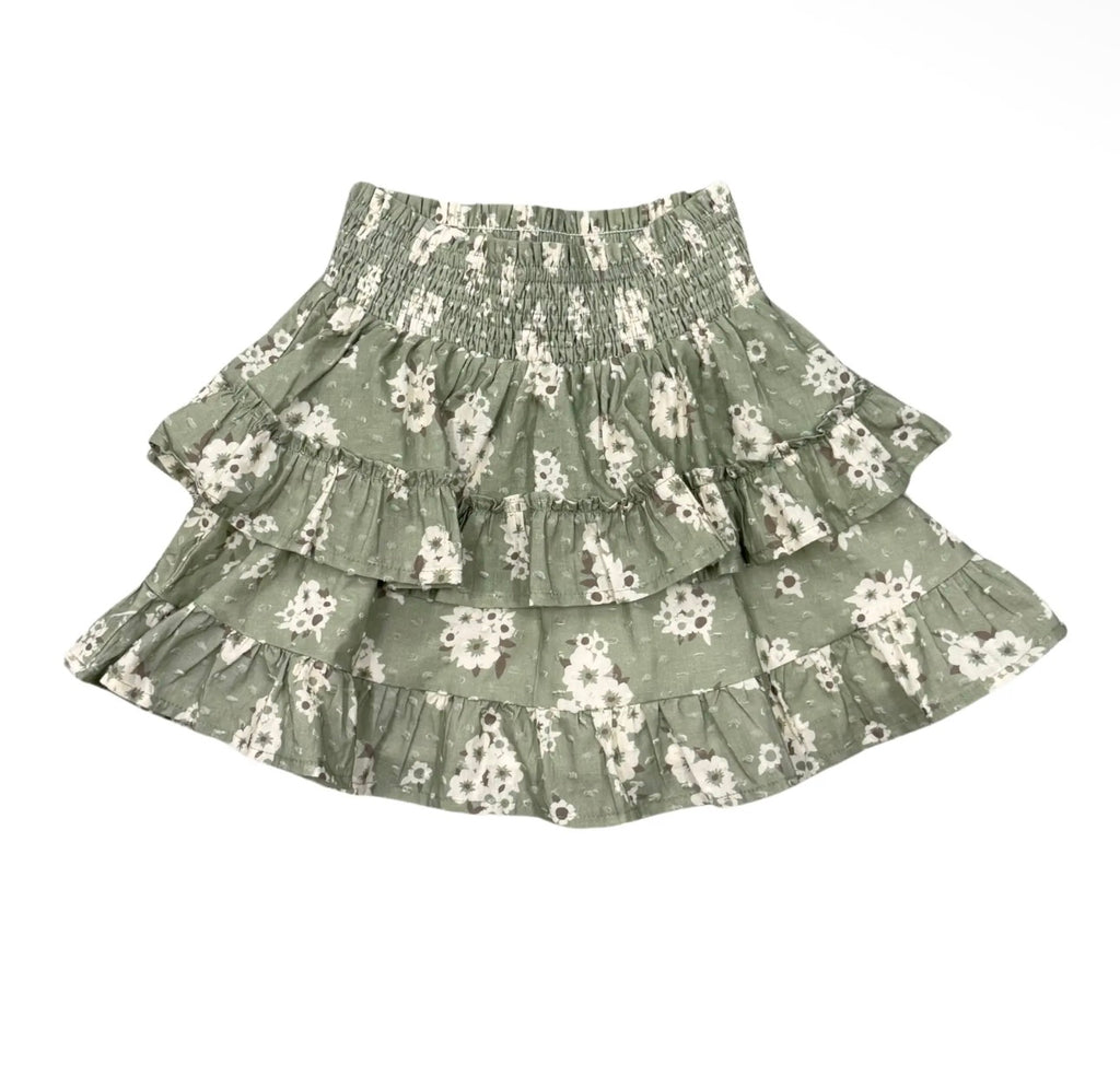 Sage Meadow Ruffle Skirt