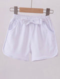 White Bow Shorts