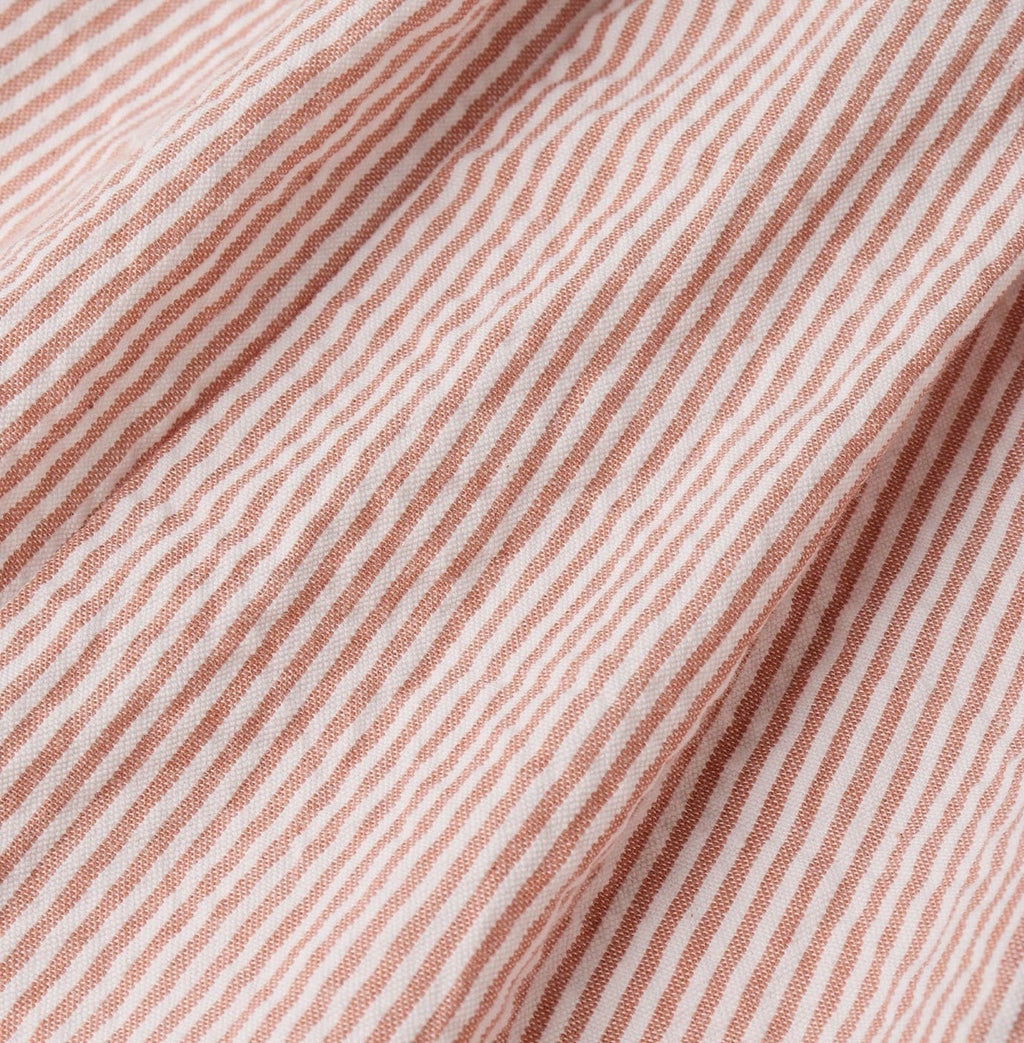 Coral Stripes Bubble Romper