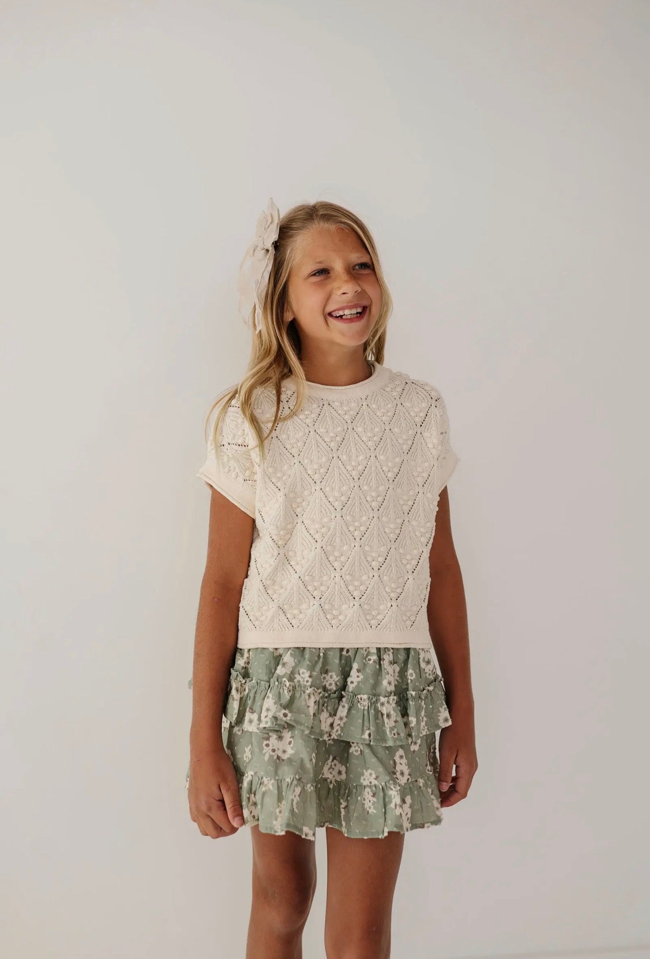 Sage Meadow Ruffle Skirt