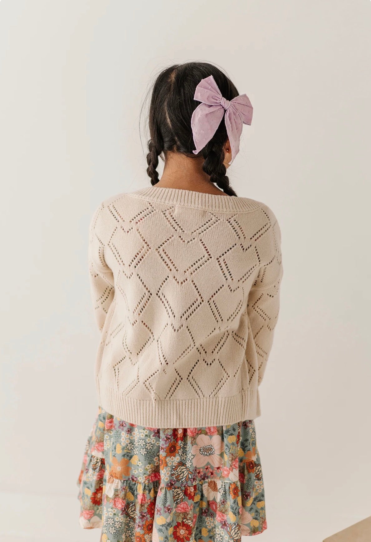 Textured Cream Cardigan
