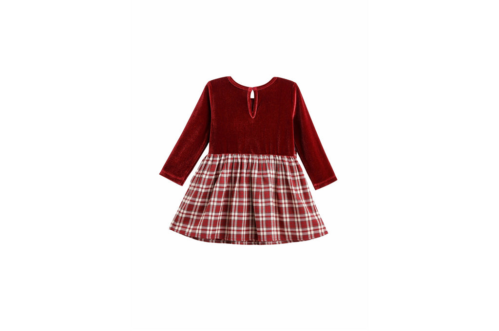 Holly & Velvet Plaid Dress