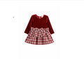 Holly & Velvet Plaid Dress