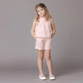 Organic Ruffle Neck Seersucker Tank