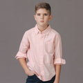 Organic Seersucker Button Down - Pink