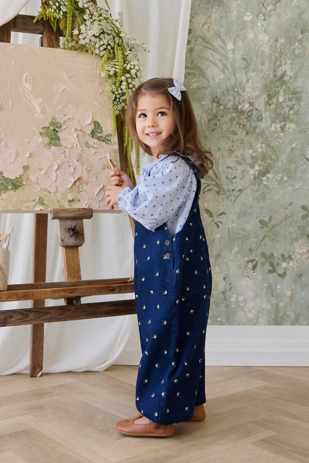 Mon Amour Stripe Bellamy Blouse & Bloomer set