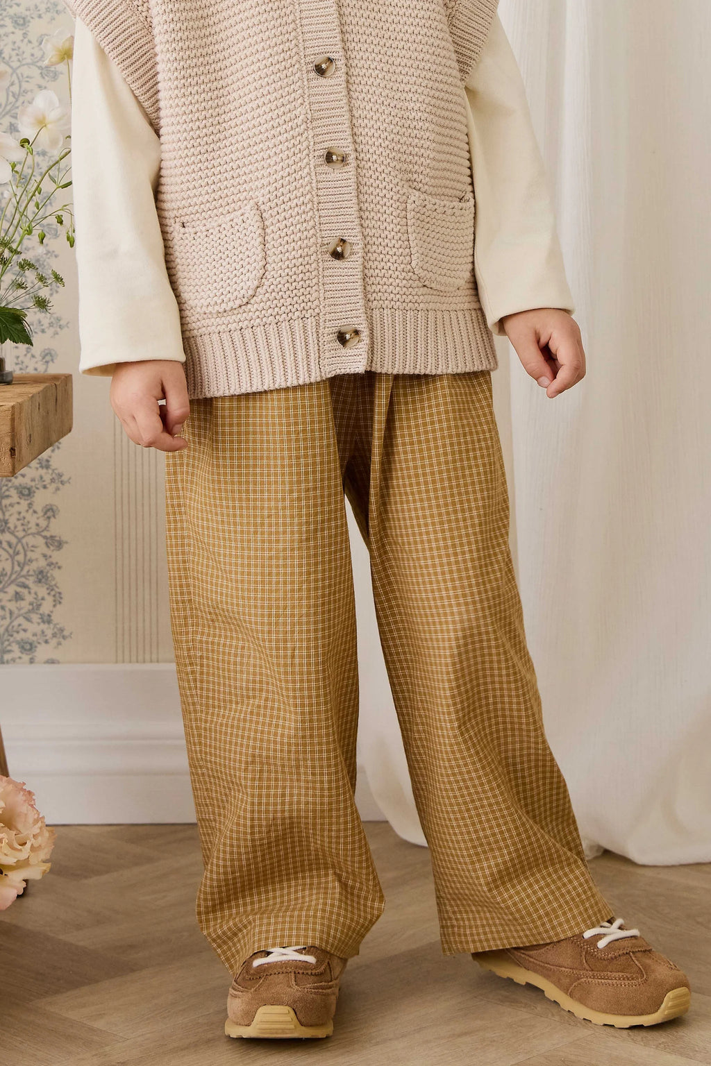 Kenji Pant- Check Buckwheat