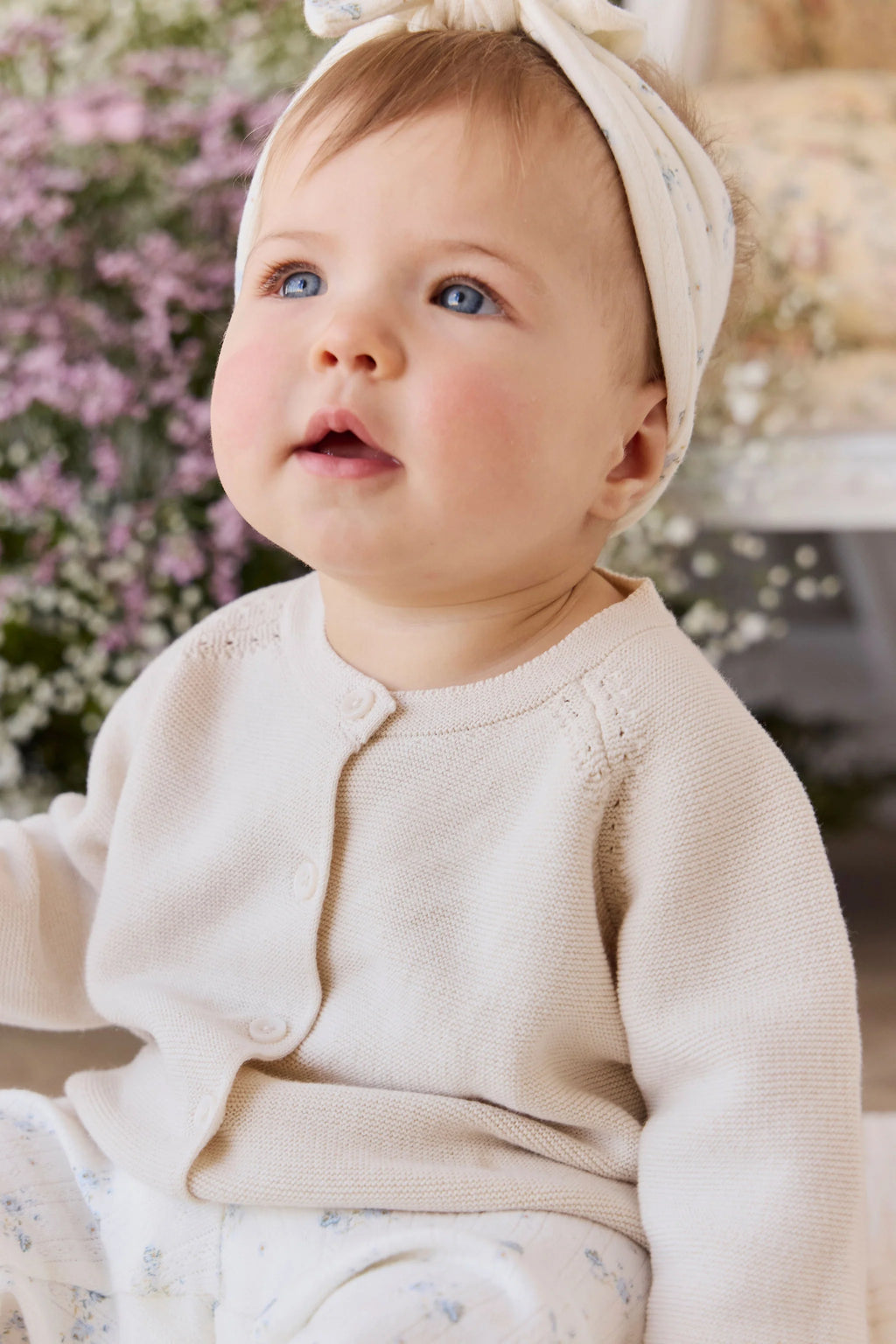 Delaney Knitted Cardigan- Vanilla