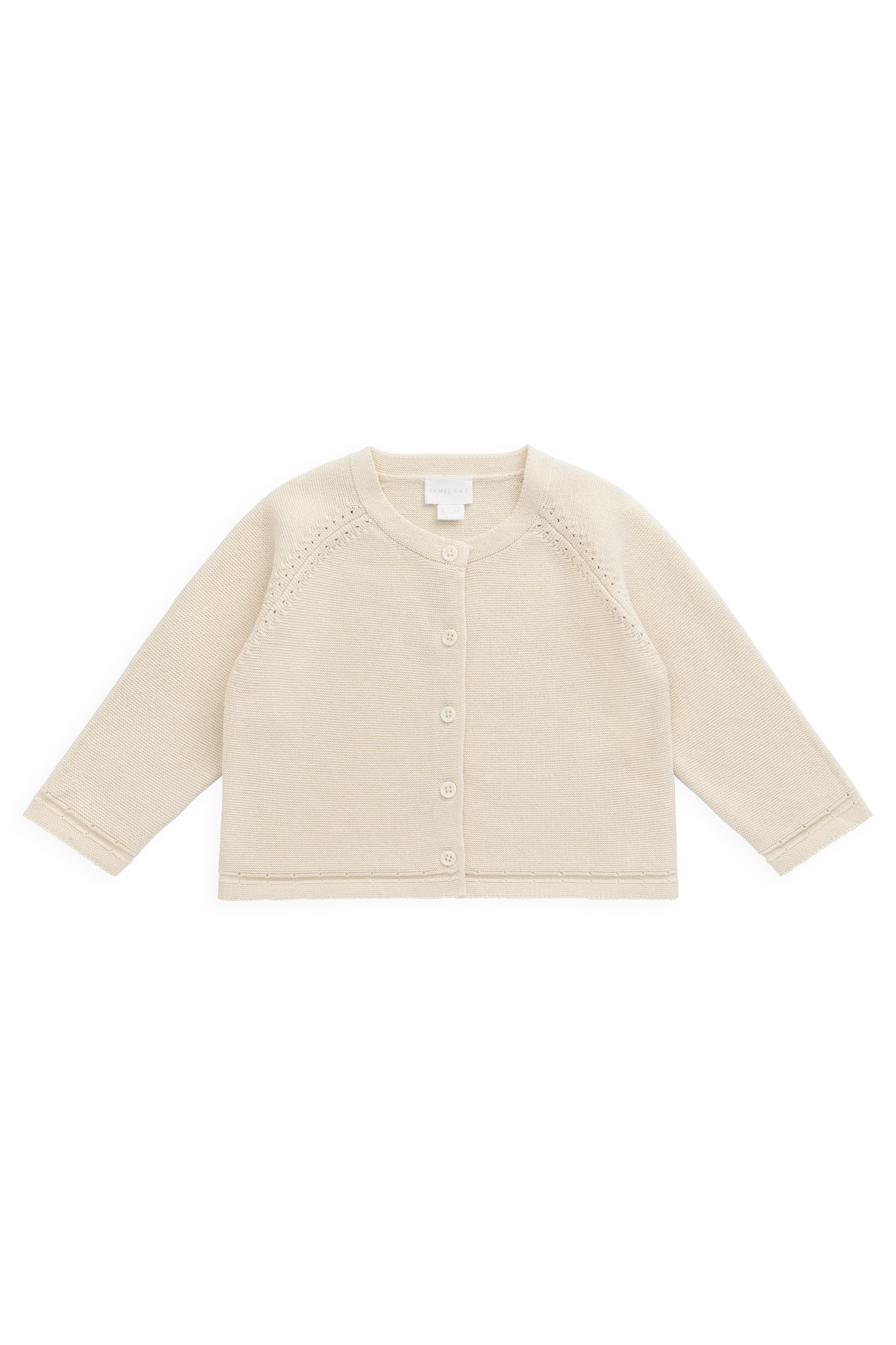 Delaney Knitted Cardigan- Vanilla