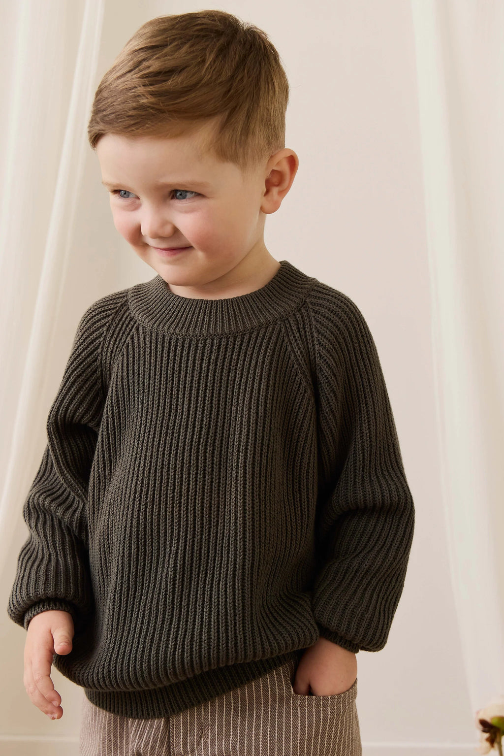 Cyrus Knit Sweater- Vine