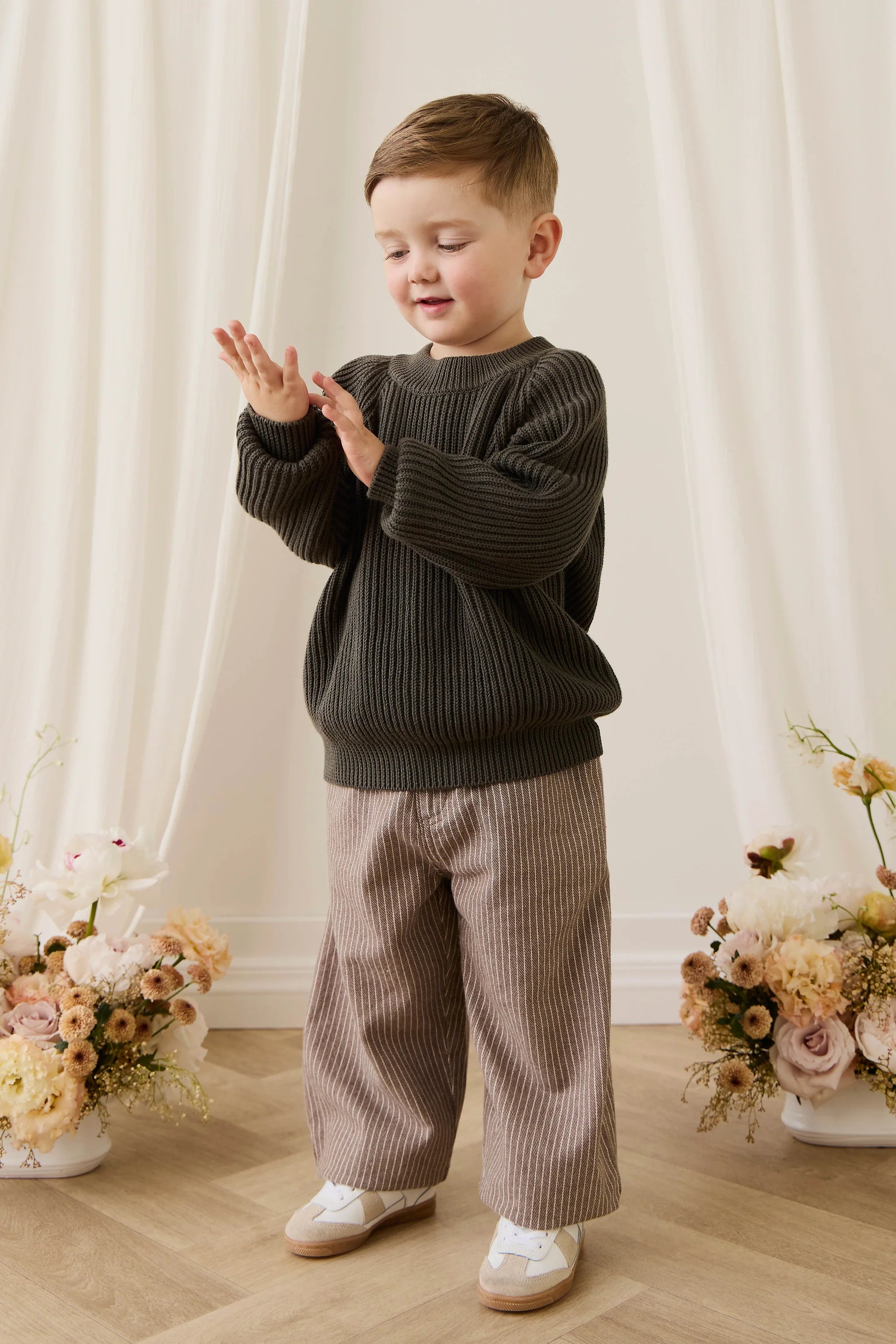 Cyrus Knit Sweater- Vine