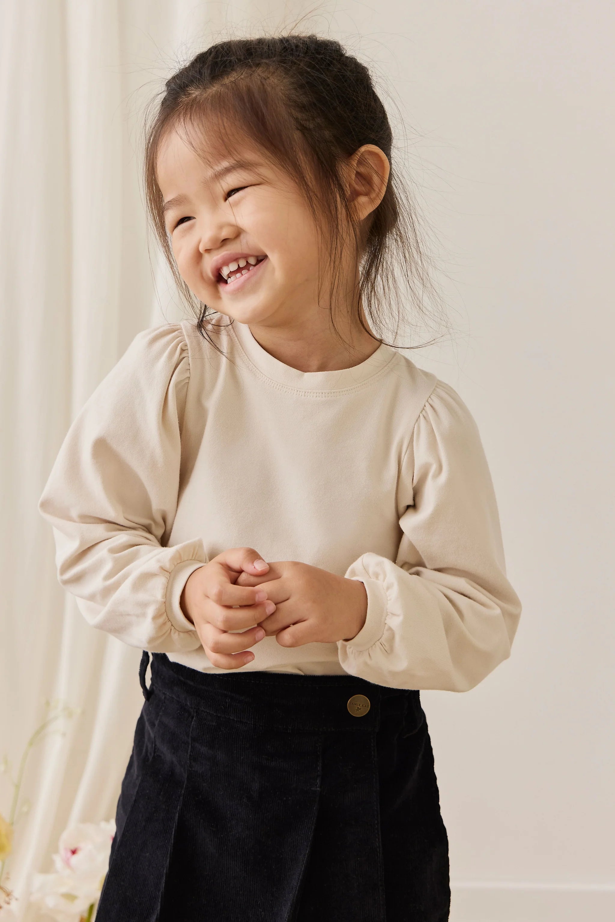 Pima Cotton Nylah Top- Vanilla