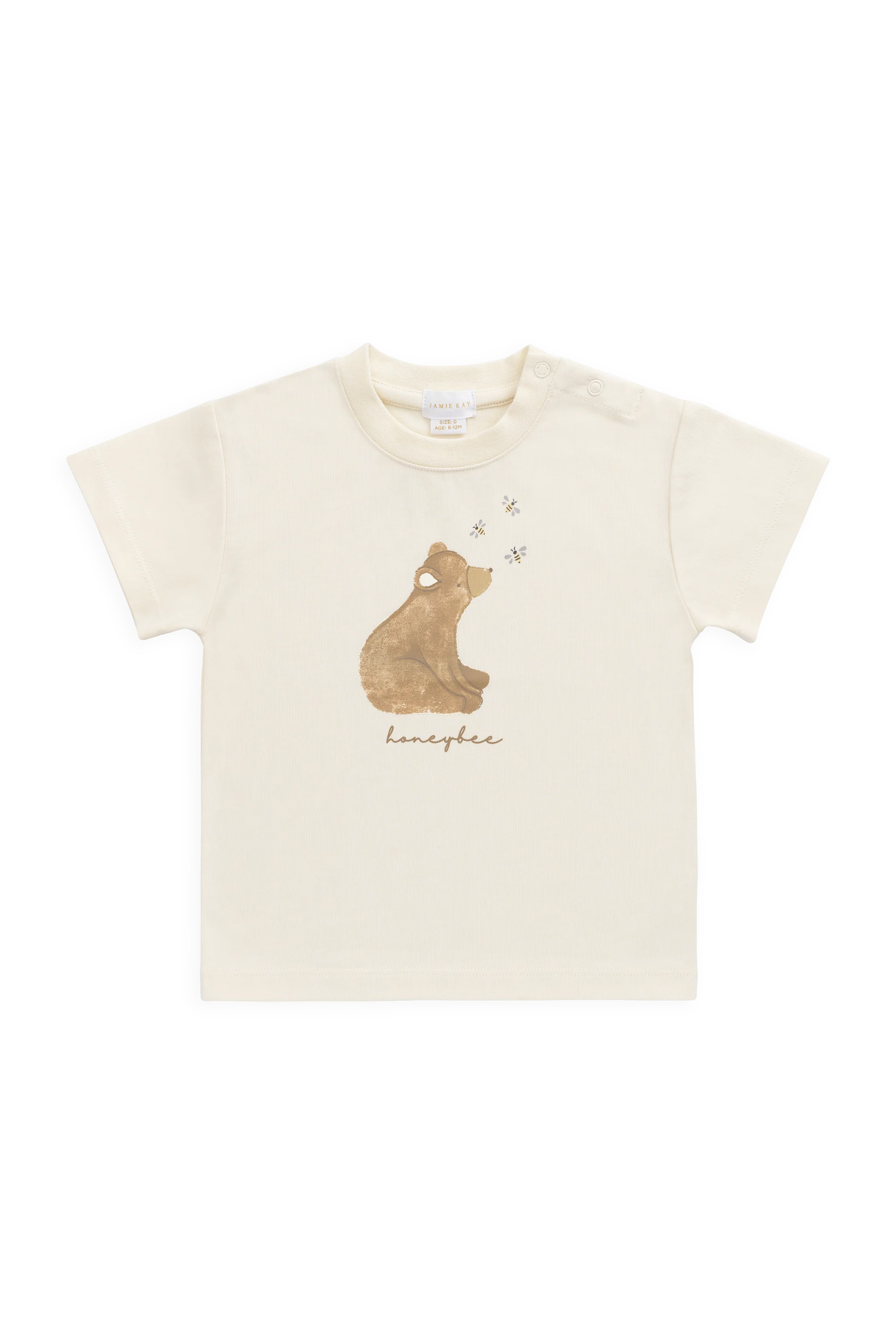 Organic Cotton Bjorn Tee-Honeybee Bear