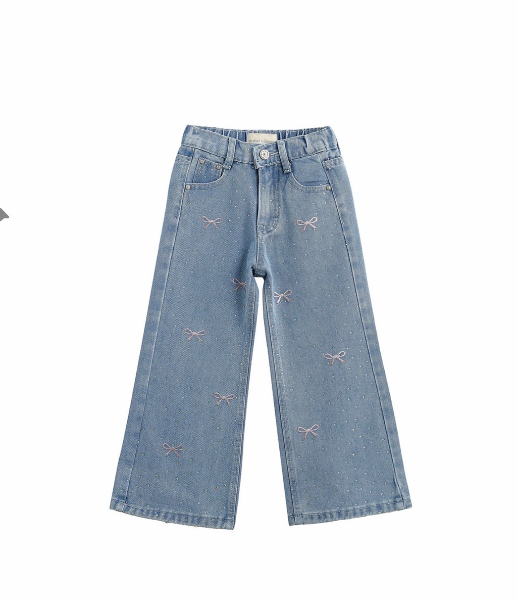 Bow & Rhinestone Pant