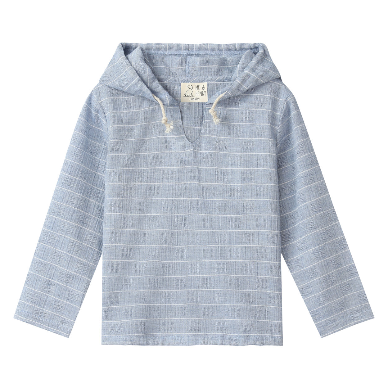 Chambray Blue Stripe Top