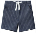 DARK STRIPE WOVEN SHORTS